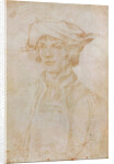 Portrait of Lucas van Leyden, Dutch painter and engraver, 1521 by Albrecht Dürer or Duerer