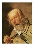 The hurdy-gurdy player by Georges de la Tour