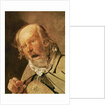 The hurdy-gurdy player by Georges de la Tour