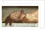 The Body of the Dead Christ, detail of the head, 1521 by Hans Holbein the Younger