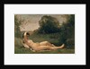 Nymph reclining, c.1857-58 by Jean Baptiste Camille Corot