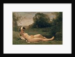 Nymph reclining, c.1857-58 by Jean Baptiste Camille Corot