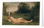 Nymph reclining, c.1857-58 by Jean Baptiste Camille Corot