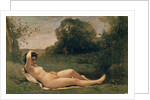 Nymph reclining, c.1857-58 by Jean Baptiste Camille Corot
