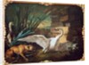 Dog and Swans by Jean-Baptiste Oudry
