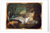 Dog and Swans by Jean-Baptiste Oudry