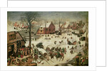 The Census at Bethlehem, 1566 by Pieter the Elder Bruegel