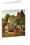 The Servant in the Courtyard, c.1660 by Pieter de Hooch