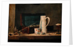 Still Life of Pipes and a Drinking Glass by Jean-Baptiste Simeon Chardin
