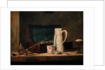 Still Life of Pipes and a Drinking Glass by Jean-Baptiste Simeon Chardin