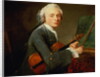Young Man with a Violin, or Portrait of Charles Theodose Godefroy c.1738 by Jean-Baptiste Simeon Chardin