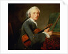 Young Man with a Violin, or Portrait of Charles Theodose Godefroy c.1738 by Jean-Baptiste Simeon Chardin