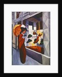 Woman with Umbrella in Front of a Hat Shop, 1914 by August Macke