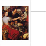 The Poultry Merchant by Joachim Bueckelaer