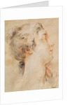 Head of a Woman Turned to the Right by Francois Boucher