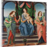 The Virgin and Child between Saint John and Saint Sebastian by Lorenzo di Credi