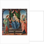 The Virgin and Child between Saint John and Saint Sebastian by Lorenzo di Credi