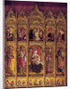 Altarpiece of St Emidio, polyptych: The Pieta and the Virgin with Child between the Saints, c. 1430-95 by Carlo Crivelli