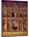 Altarpiece of St Emidio, polyptych: The Pieta and the Virgin with Child between the Saints, c. 1430-95 by Carlo Crivelli