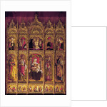 Altarpiece of St Emidio, polyptych: The Pieta and the Virgin with Child between the Saints, c. 1430-95 by Carlo Crivelli