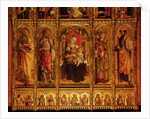 Altarpiece of St Emidio, polyptych, detail of the the Virgin and the Saints, 1473 by Carlo Crivelli