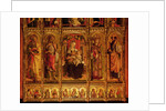 Altarpiece of St Emidio, polyptych, detail of the the Virgin and the Saints, 1473 by Carlo Crivelli