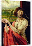 Detail of Saint Sebastien and landscape from the Isenheim altarpiece, inner wing, c.1512-16, by Matthias Grunewald