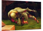 Detail of a falling soldier by Matthias Grunewald