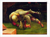 Detail of a falling soldier by Matthias Grunewald
