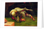 Detail of a falling soldier by Matthias Grunewald