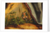 Visit of Saint Anthony to Saint Paul the hermit Detail of the crest of Guido Gersi from the Isenheim altarpiece, c.1512-16 by Matthias Grunewald