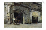 Rome, Dark Shops by Antoine Auguste Ernest Herbert or Hebert