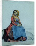 Woman of Procida, seated by Antoine Auguste Ernest Herbert or Hebert