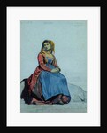 Woman of Procida, seated by Antoine Auguste Ernest Herbert or Hebert