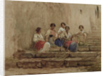 Rope braiders by Antoine Auguste Ernest Herbert or Hebert