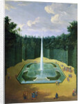 View of the Fountain Obelisk in the Gardens of Versailles by Pierre-Denis Martin