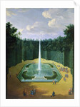 View of the Fountain Obelisk in the Gardens of Versailles by Pierre-Denis Martin