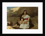 Arabic woman and her child, 1877 by Gustave Krabansky