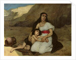Arabic woman and her child, 1877 by Gustave Krabansky