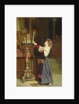 Girl with a candle, 1908 by Remy Cogghe