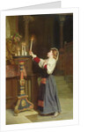 Girl with a candle, 1908 by Remy Cogghe