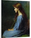 Little shepherdess, 19th century, by Jean-Jacques Henner