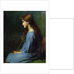 Little shepherdess, 19th century, by Jean-Jacques Henner