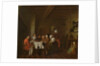 Interior scene, family meal by Jan Josef the Elder Horemans