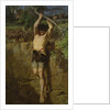 Escape of a Gallic prisoner by Evariste Vital Luminais