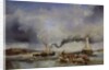 View of the port of Boulogne from the sea, 1843 by Louis Eugene Gabriel Isabey