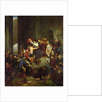 The looting of a house on the Venetian island of Guidecca during the middle ages, 1855, by Joseph-Nicolas Robert-Fleury