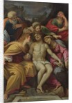 Lamentation of Christ with St John, Mary Magdalene, Mary-Salomé, Joseph of Arimathea and the Virgin by Francesco Albani