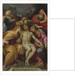 Lamentation of Christ with St John, Mary Magdalene, Mary-Salomé, Joseph of Arimathea and the Virgin by Francesco Albani
