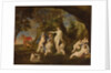 Actaeon metamorphoses into a stag by Francesco Albani